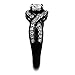 Marimor Jewelry Women's 1.65 Carat Round Cut AAA Cubic Zirconia Black Stainless Steel Engagement Ring Size 5-10