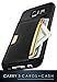 Smartish® Galaxy S6 Wallet Case - Q Card Case for Samsung Galaxy S6 - Ultra Slim Protective Kickstand Credit Card Carrying Case (CM4) - Black Onyx
