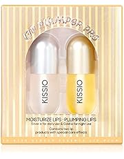 KISSIO Natural Lip Plumper,Lip Enhancer, Plant Extracts Plumping Lip Serum, Lip Plumping Balm, Moisturizing Clear Lip Gloss for Fuller Lips & Hydrated Beauty Lips 5.5ml