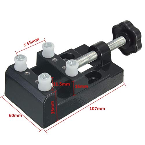 Drill Press - Mini Convenient Jaw Carving Bench Clamp Drill Press Flat Vice Opening Parallel Table Vise Diy Sculpture Craft - Thumbnail 2