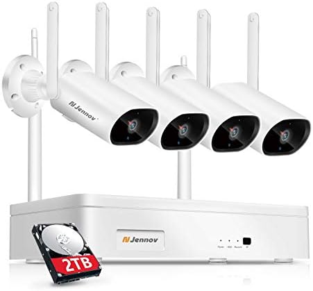 防犯カメラ 屋外 ワイヤレス Ip66防水 180 水平回転 広角撮影 300万画素 1536p 高画質 双方向音声 録音機能付き 家庭用 監視カメラセット Wifi 8チャンネルまで増設可能 常時録画機能付き 2tbhdd内蔵 スマホ連動 パソコン タブレット 遠隔操作 夜間監視 モーション検知