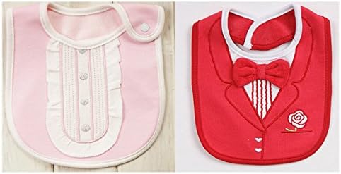FANCYBIBS Baby Toddler Infant Boys Girls Drool Drooling Bibs Bowtie Tuxedo Bow Neck Tie Burp Cloths Unisex Pack