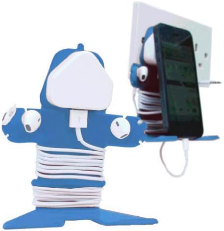 Mi Cable Tidy Cable Organiser - Blue - Compatible with Smartphones, Tablets and MP3 Devices