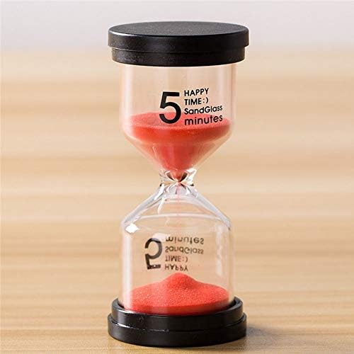 Hourglass Timer Glass 5/10/15/30 Mins Sand Timing Watch Gift Home Decoration Accessories Ornaments(30 Mins,Red)