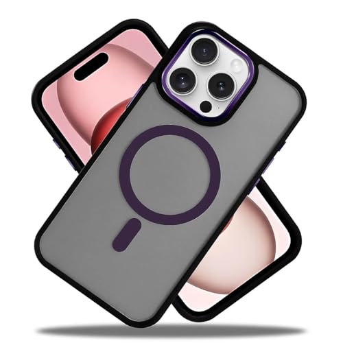 ZHEGAILIAN for iPhone 15 Plus Case, Compatible with MagSafe, Military-Grade Protection, All-Around Shockproof Corners, Magnetic Cell Phone Case for iPhone 15 Plus - Frosted Purple at Amazon