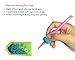 eGoodn 6 Packs 5D Diamond Painting Tool Sticky Pen Grips Food Grade Silicone Drill Pen Gripper 2 Designs for Righties and Lefties, Assorted Colors