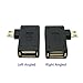 chenyang 2 Pack Micro USB OTG Power Adapter 2 in 1 Micro USB Male to USB 2.0 Female 90 Degree Angled Connector Adapter