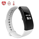EWEMOSI Fitness Tracker - Heart Rate Blood Pressure Monitor - Bluetooth Wireless Smart Bracelet - IP67 Water Resistant Outdoor Activities Tracker - for Android IOS Smart Phones