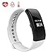EWEMOSI Fitness Tracker - Heart Rate Blood Pressure Monitor - Bluetooth Wireless Smart Bracelet - IP67 Water Resistant Outdoor Activities Tracker - for Android IOS Smart Phones