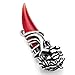 INBLUE Dragon Wolf Tooth Pendant for Men Women Stainless Steel Cool Necklaces Simulate Crystal Gemstone Boyfriend Gifts Jewelry with 23 Inches Chain (Wolf, Red)