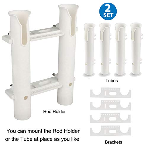CAIKEI Fishing Rod Rack Rod Holders Tube Rod Racks with Reel and Tools Slot for Rod Fishing, Deep Sea Fishing and Trolling - Thumbnail 7