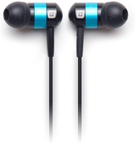 Earjax BZ-EMY13-0611 Moxy Series Headphones, Black/Turquoise