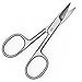 Sterling Beauty Tools Nail Scissors with Curved Blades, 3.5 Inches Long, Made from Japanese Stainless Steel with Bonus PVC Storage Bag