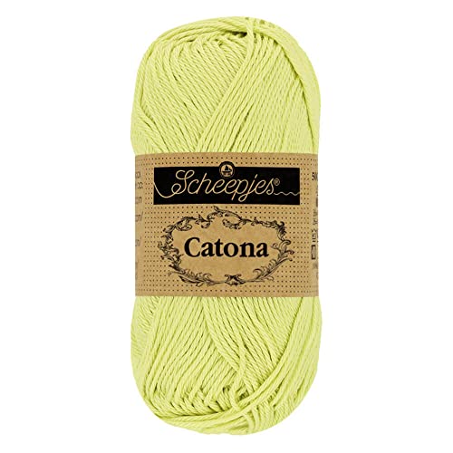 Scheepjes - Scheepjes Catona 392 Lime Juice Yarn - 1x10g