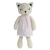 jiaru Stuffed Animals Cats Plush Toys Dressed Dolls with Removable Clothes (White, 9 Inch)