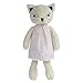 JIARU Stuffed Animals Cats Plush Toys Dressed Dolls with Removable Clothes (White, 9 Inch)