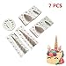 Unicorn Horn Silicone Mold with Ears and Eyes Set for Fondant Chocolates Candy Gumpaste DIY Cake Toppers (White)