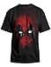 Haunted Flower Deadpool 2 Stencil Mask Mens Black T-Shirt