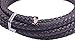 KONMAY 2 Yards 8.0mm Antique Brown Round Geneuine Braided Leather Cord Bolo Leather Cord