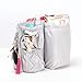 ToteSavvy – Mini Tote Organizer (9.5x9x4”) – 6 Pockets for Changing Bag, Handbag, Backpack (Mini Soft Grey)