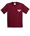 NCAA Youth Patterned Heart Short Sleeve Cotton T-Shirt