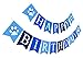 Puppy Happy Birthday Banner | Boy Birthday Sign | Paper Card Stock Bday Party Decoration - Blue…
