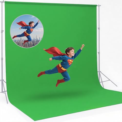 CPLIRIS 10x20ft Green Screen Backdrop