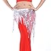 BellyLady Belly Dance Hip Scarf Shawl With Fringe Tribal Triangle Tassles Wrap-Black