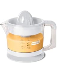 Dash Citrus Juicer Extractor: Compact Juicer for Healthy Juice, Oranges, Lemons, Limes, Grapefruit & other Citrus Fruit with Easy Pour Spout + 32 oz Pitcher - White