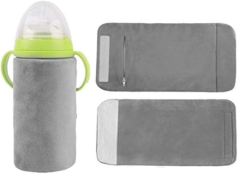 Outdoor Portable Milk Bottle Warmer for Babies, USB Charging with Heating Cord and Thermos Bag for Different Seasons, Keep Baby Milk or Water Warm