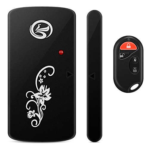 AISITIN Smart Magnetic Sensor Remote Control Wireless Door Window Voice Alarm Home Entry Burglar Security Alarm System 110db Black