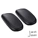 AAGUT Office Chair Arm Rest Replacement Game Armrest Parts with Mounting Hole Patterns Screws Set Desk Armrest Cover(2 Pack),Black