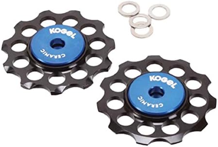 Kogel Bearings 12T Hybrid Ceramic derailleur Pulleys, SRAM 1X - Black - PULL-NW12