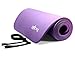 Yes4All Thick Yoga Mat with Carrying Strap – High Density Foam Yoga Mat – 1/2 inch Extra Thick and 72-inch Long Exercise Yoga Mat (Purple)