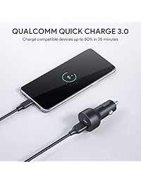 AUKEY 36W USB C PD Cargador de Coche, 18W entrega de energía y Quick Charge 3.0 Puertos para  Pixel 2 XL, iPhone Xs Max X, Samsung Galaxy S9 y más