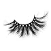 Fluffy Mink Lashes Strip with Russsian Volume, D Curl False Eyelashes Natural Look Effect, 1 Pair Cruelty-Free 18 mm for Women Makeup