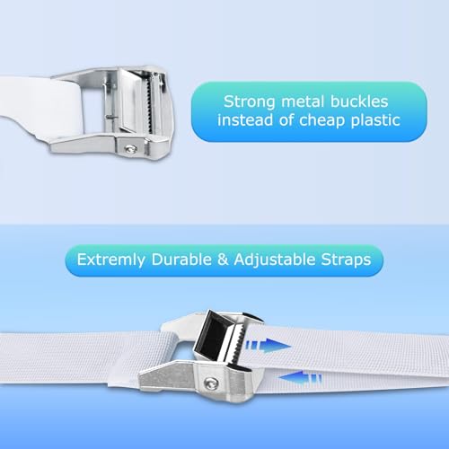 HOMCA Bed Bridge with Sheet, 200 x 190 cm 2 in 1 Single to King Bed Bridge Converter Kit, Eliminates Gap Between Mattresses, Mattress Connector and Fastening Strap