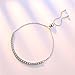 Likimar Adjustable Women Bracelets Round Cut Cubic Zirconia Slider Tennis Bracelet for Women Girls