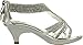 Fabulous Angel-37K Kids Little Girls Bling Rhinestone Platform Dress Heels Sandals,Silver,1