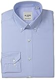 Ben Sherman Men's Slim Fit Button Down Collar Oxford Dress Shirt, Light Blue, 16.5