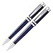 Franklin Covey Freemont Translucent Royal Blue Ballpoint Pen & 0.9mm Pencil Set
