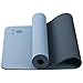 WWWW PIDO Yoga Mat Eco Friendly TPE Non Slip Yoga Mats by SGS Certified with Carrying Strap and Bag,72″x24″ Extra Thick 1/4″ for Yoga Pilates Fitness Exercise Mat(Blue Gray + Navy Blue)thumb 4