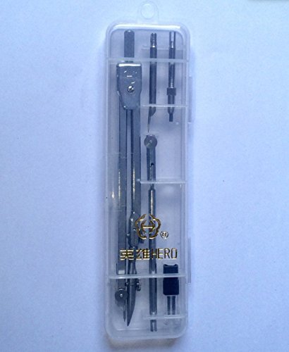 Grekywin Drawing Compass Set, Stainless Steel Drawing Compass Math Geometry Tools for Circles. - Thumbnail 2