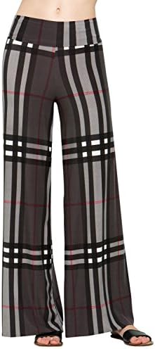 Cody Line Women's Casual Bohemian Damask Palazzo Pants