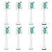 Toothbrush Heads, Electric Toothbrush Replacement Heads Fits DiamondClean HealthyWhite FlexCare EasyClean, 8 Pack