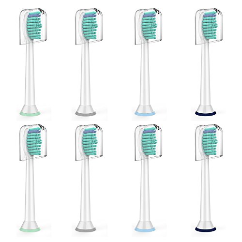 Beauty Care Toothbrush Replacement Heads,Electric Toothbrush Heads Fit DiamondClean HealthyWhite FlexCare EasyClean Kids Brush Handles,8 Pack