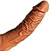 Extra Large Male Girth Enlarger Massage Extender Sleeve for Couple, Men's Penis Sleeve Extender (Brown)