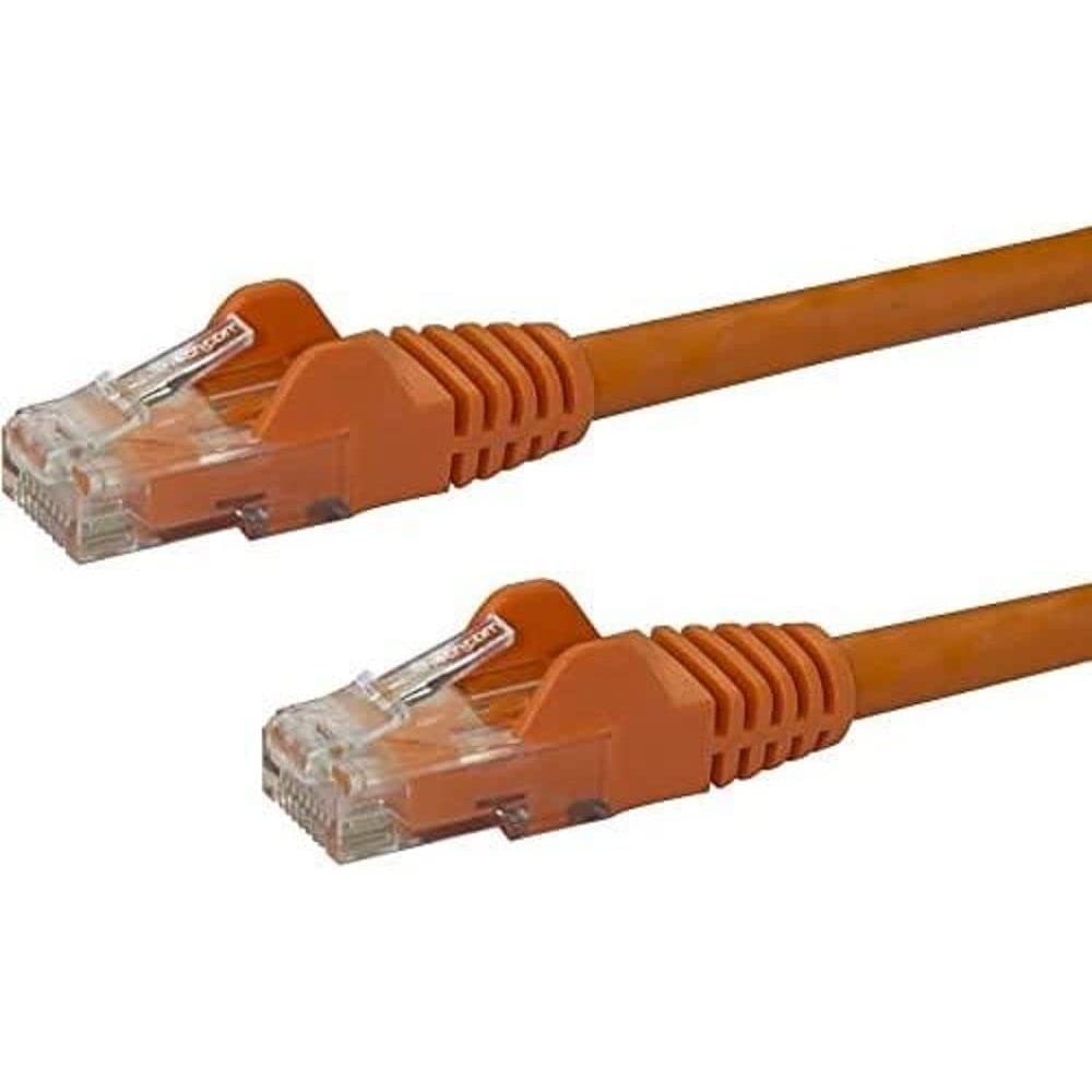 StarTech.com 7m CAT6 Ethernet Cable - Orange CAT 6 Gigabit Ethernet Wire -650MHz 100W PoE++ RJ45 UTP Category 6 Network/Patch Cord Snagless w/Strain Relief Fluke Tested UL/TIA Certified (N6PATC7MOR) — image 1