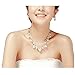 wiipujewelry WIIPU Bridal SP Faux Teardrop White Pearl & Clear Crystal Rhinestone Necklace Set(WIIPU-D148)