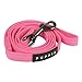 Puppia Two Tone Dog Lead Strong Durable Comfortable Grip Walking Training Leash for Small & Medium Dog, Pink, Small
